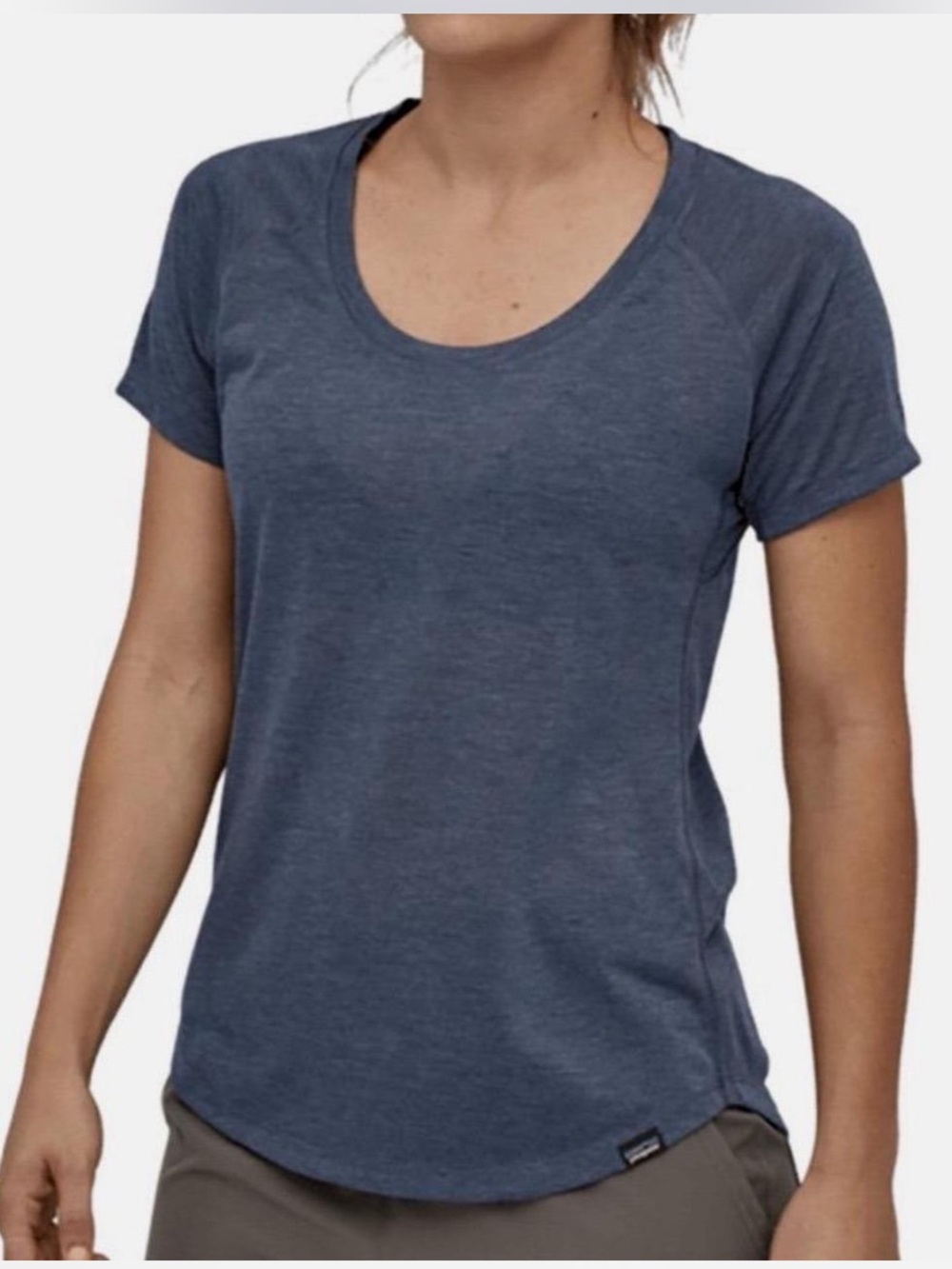 Patagonia Women's Navy Blue Capilene Cool Trail Short Sleeve Shirt XSmall